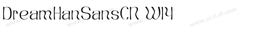 DreamHanSansCN W14字体转换